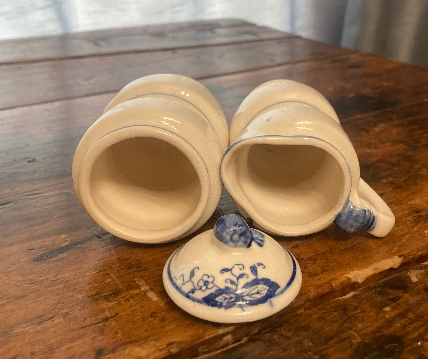 Arnart Blue Onion Danube Sugar/Creamer Set