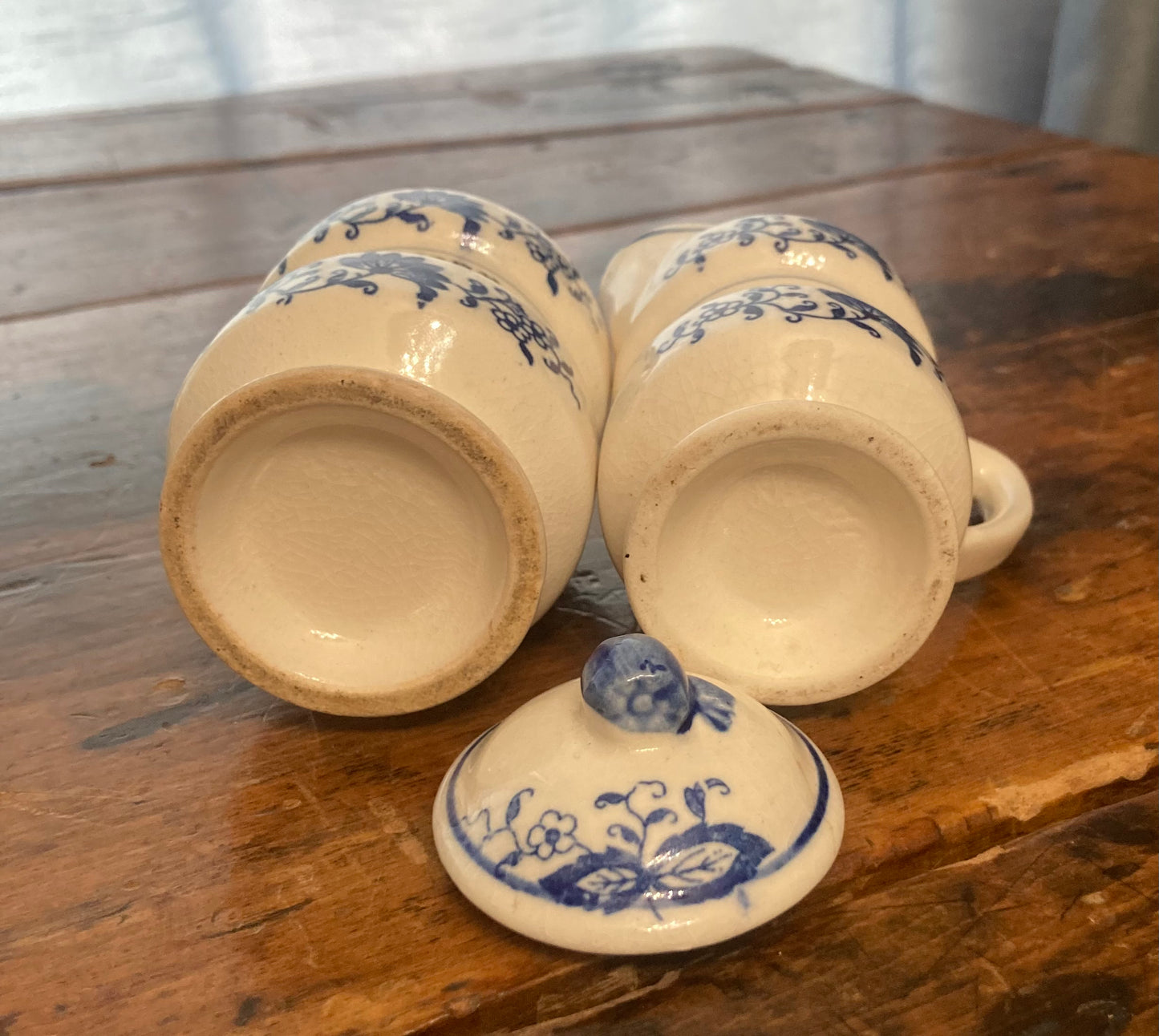 Arnart Blue Onion Danube Sugar/Creamer Set