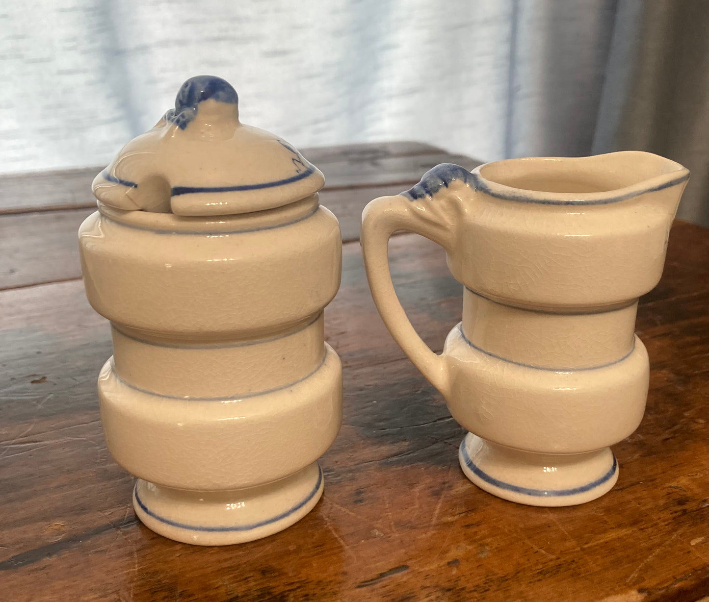 Arnart Blue Onion Danube Sugar/Creamer Set