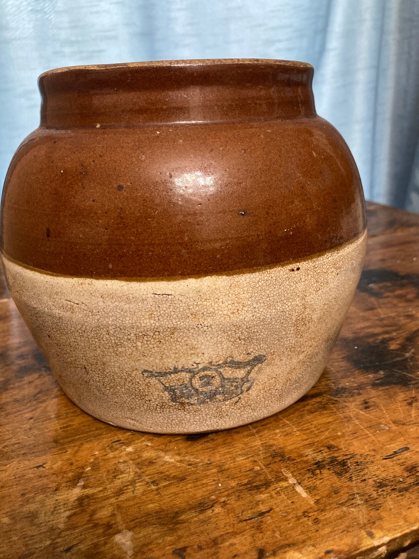 USA McCoy Brown & Tan Crock