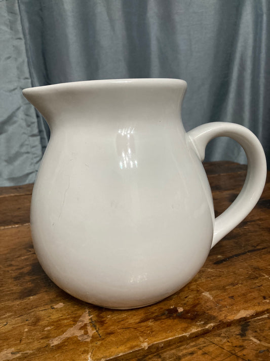 White Creamery Pitcher