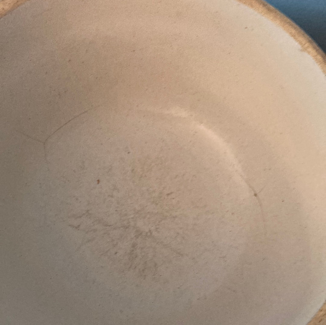 Primitive Stoneware Dough bowl