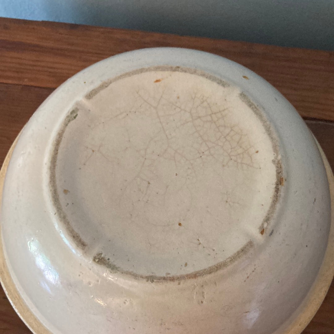 Primitive Stoneware Dough bowl