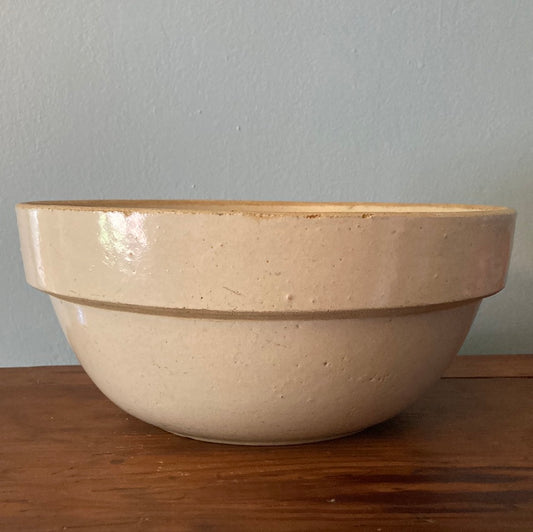 Primitive Stoneware Dough bowl