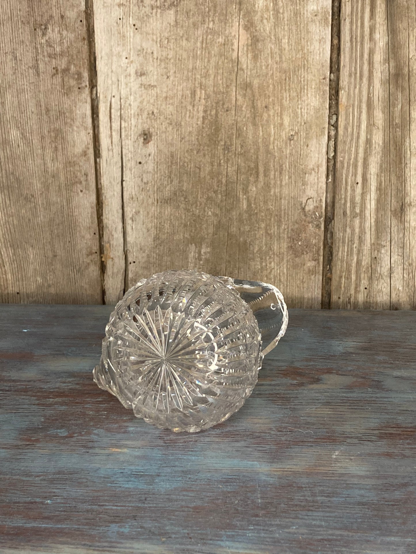 ABP pressed glass Creamer Pitcher