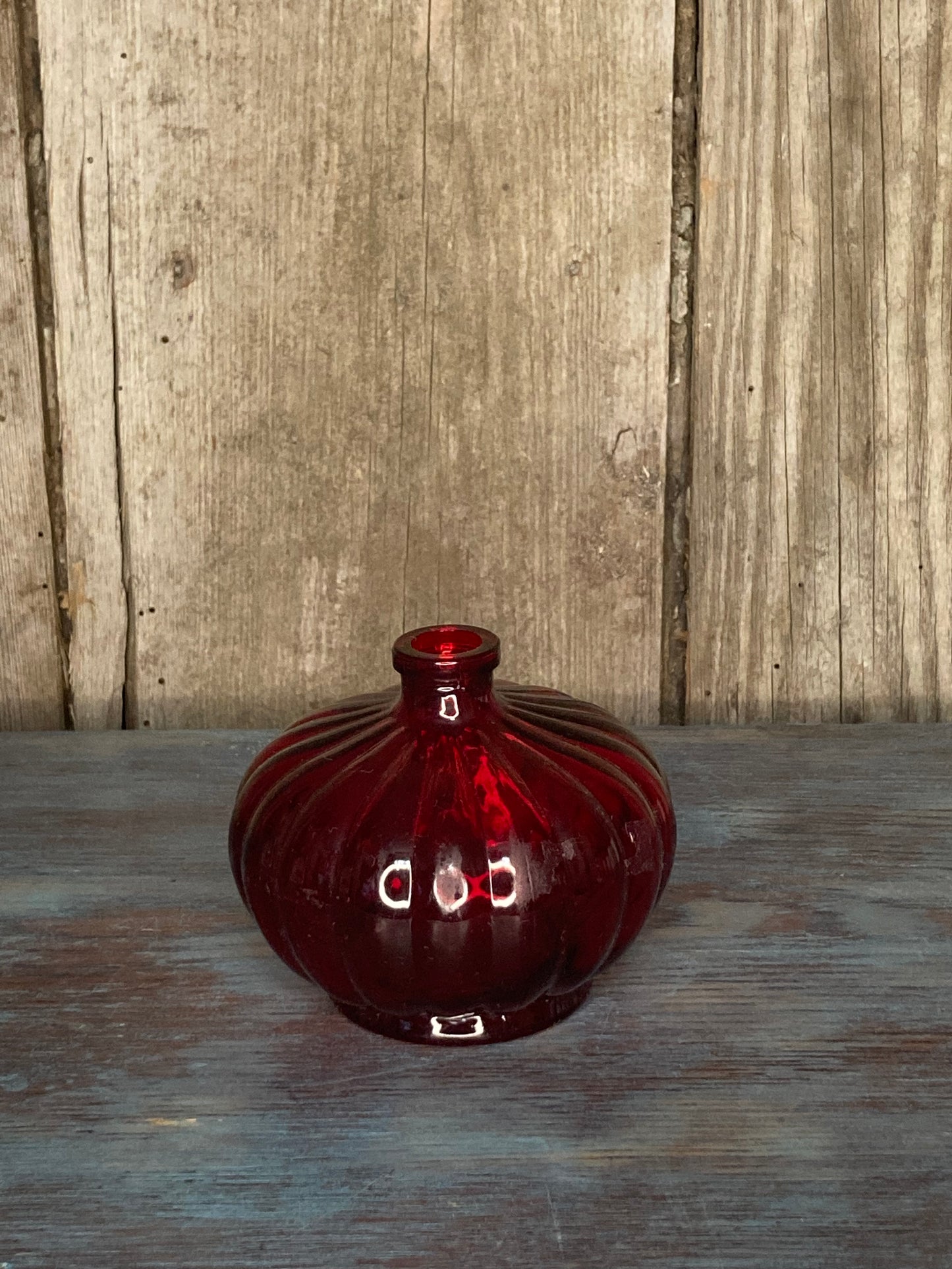 Red Glass Vase