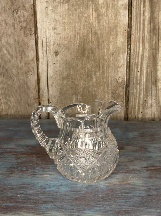 ABP pressed glass Creamer Pitcher