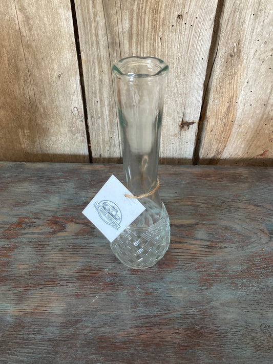 Round Cut Glass Vase