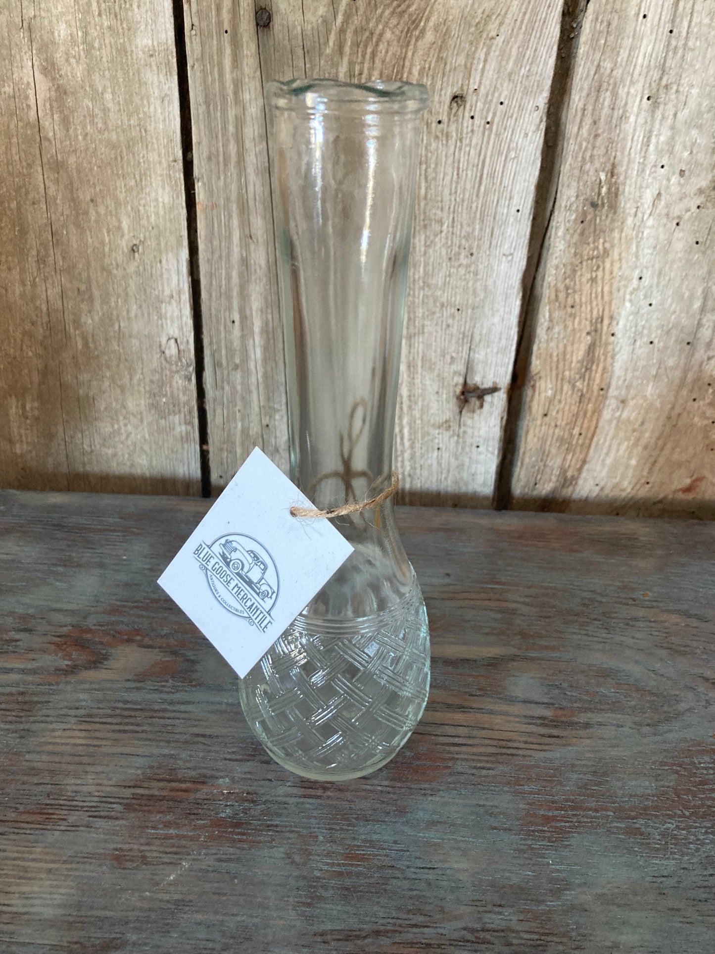 Round Cut Glass Vase