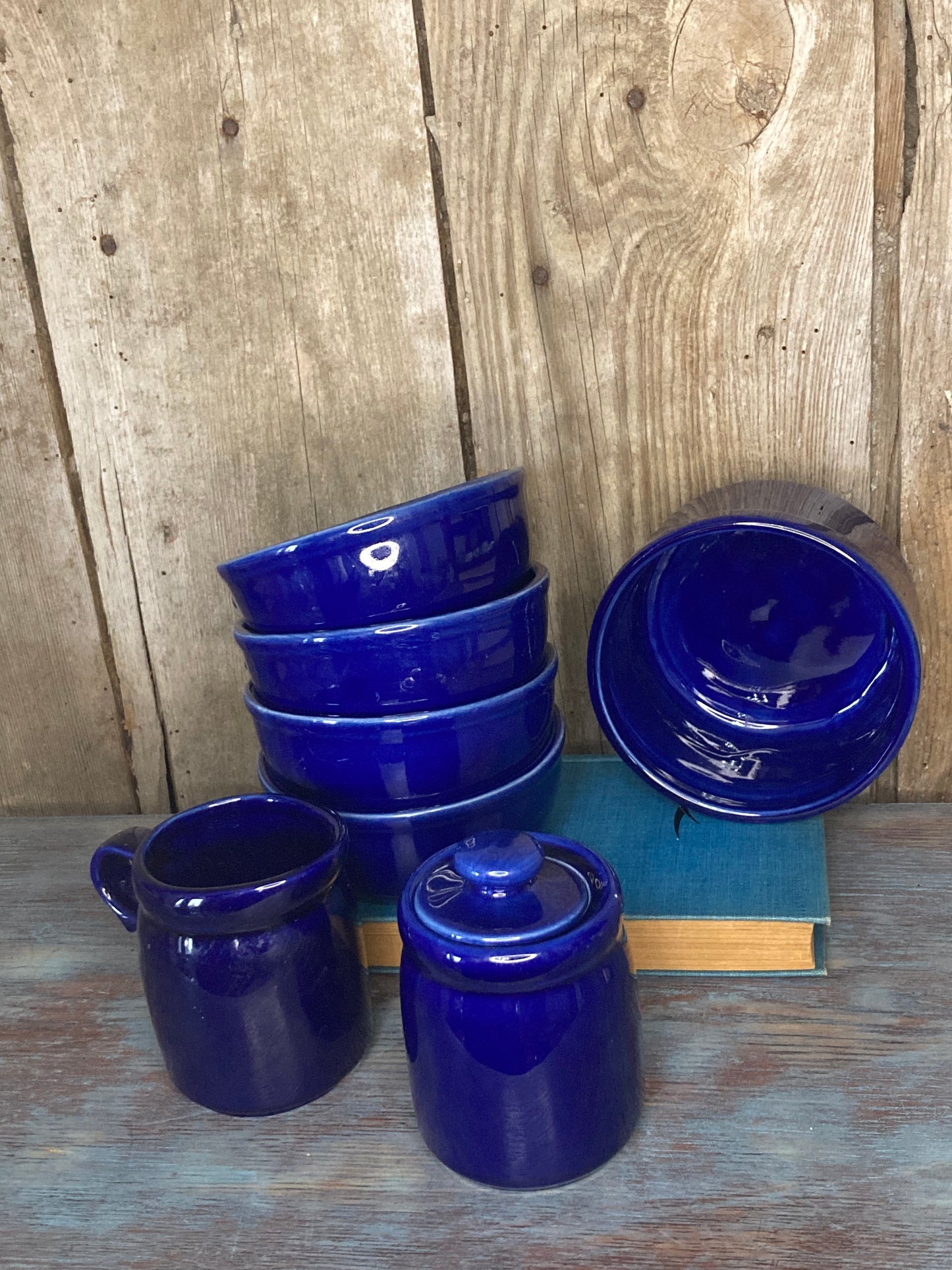 McCoy USA Blue crock ware set